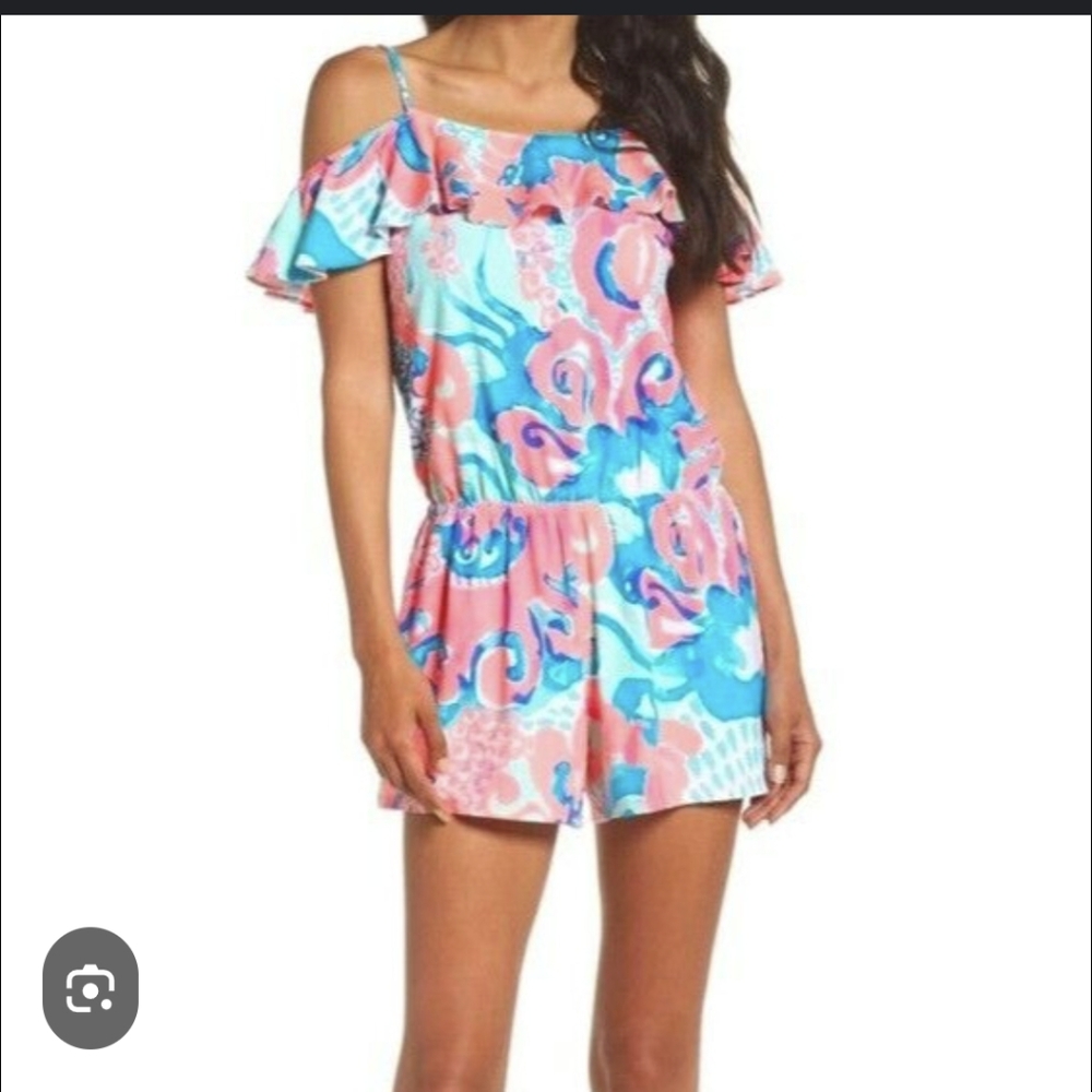 Lilly Pulitzer Pink and Blue Romper